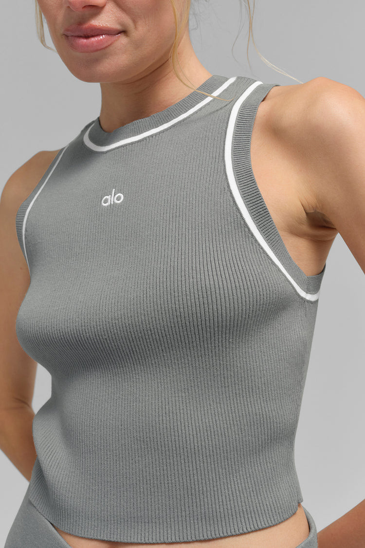 Ribbed Sweater Knit Highline Cropped Tank | Alo Yoga (US)