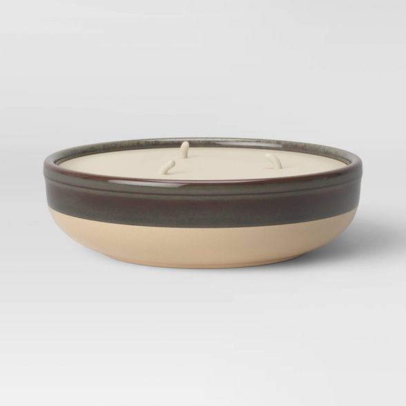 Citornella Ceramic Clay 3 Wick Candle Glossy Gray -  Threshold Designed with Studio McGee™ | Target