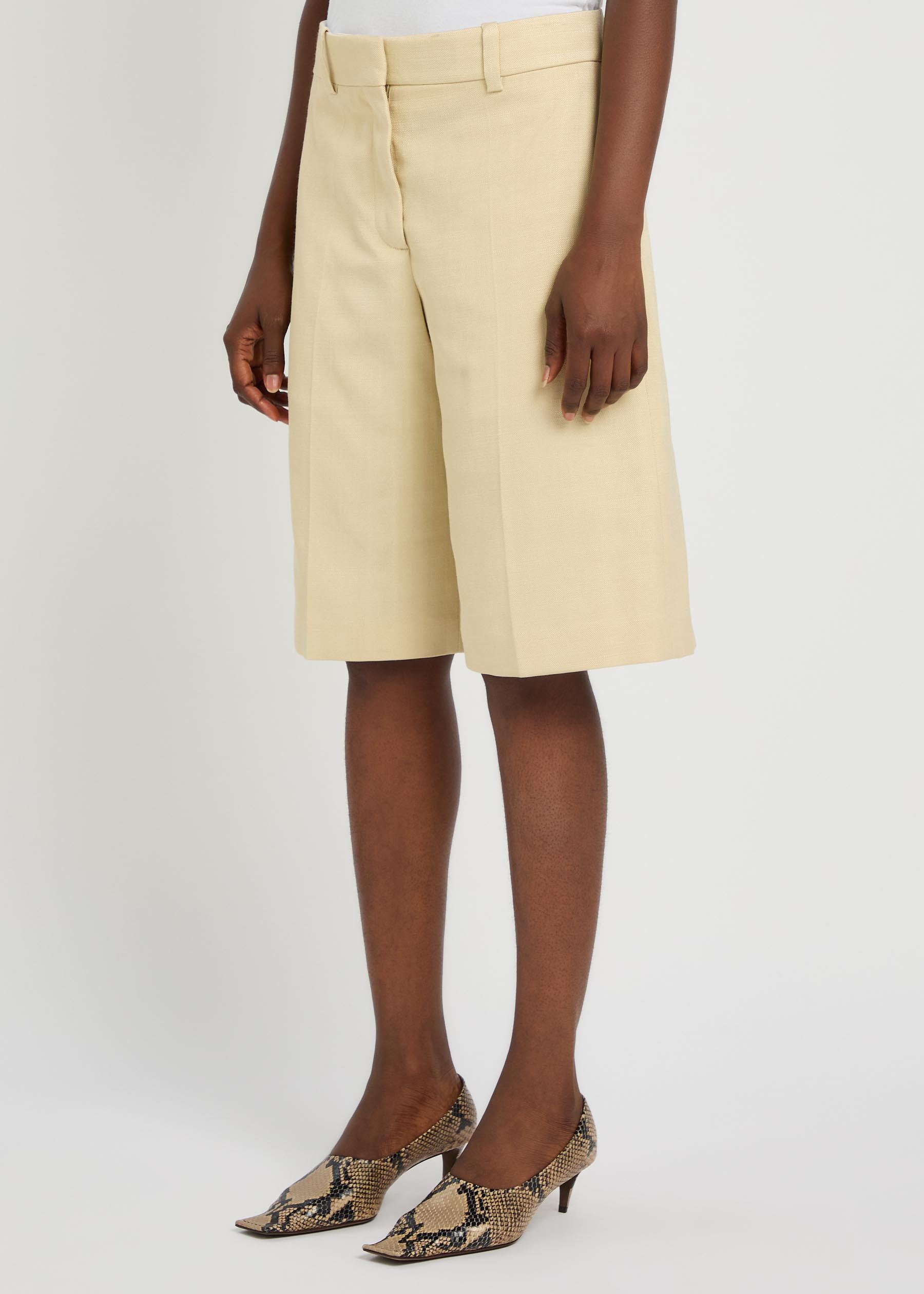 Tailored wide-leg Bermuda shorts | Harvey Nichols