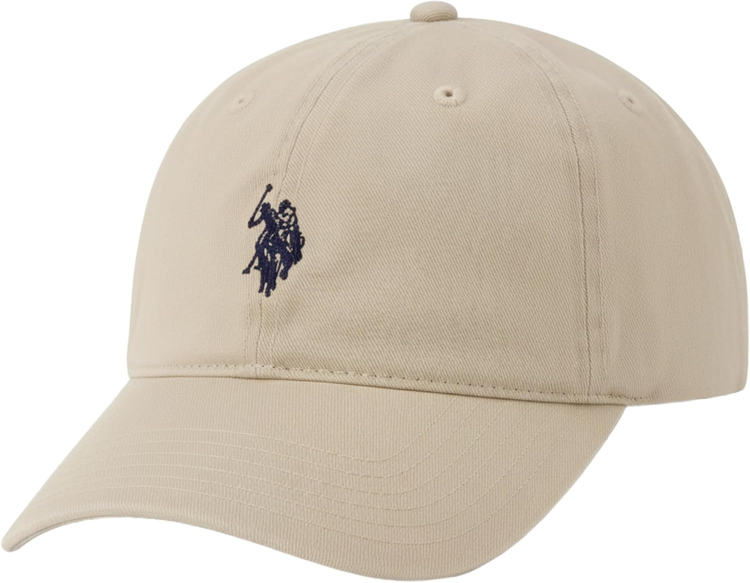 U.S. Polo ASSN. Small Pony Logo Baseball Hat, Washed Twill Cotton Adjustable Cap Stone Grey | Amazon (US)