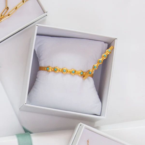 Turquoise Mommy and Baby Marie Matching Bracelet Gift Set | Christina Greene 