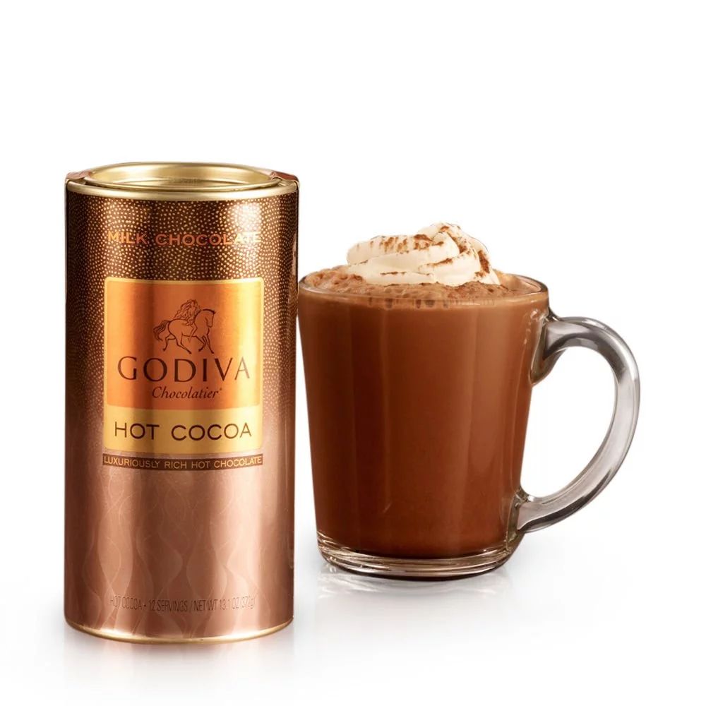 GODIVA Chocolatier Milk Chocolate Hot Cocoa Canister 13.1oz - Walmart.com | Walmart (US)