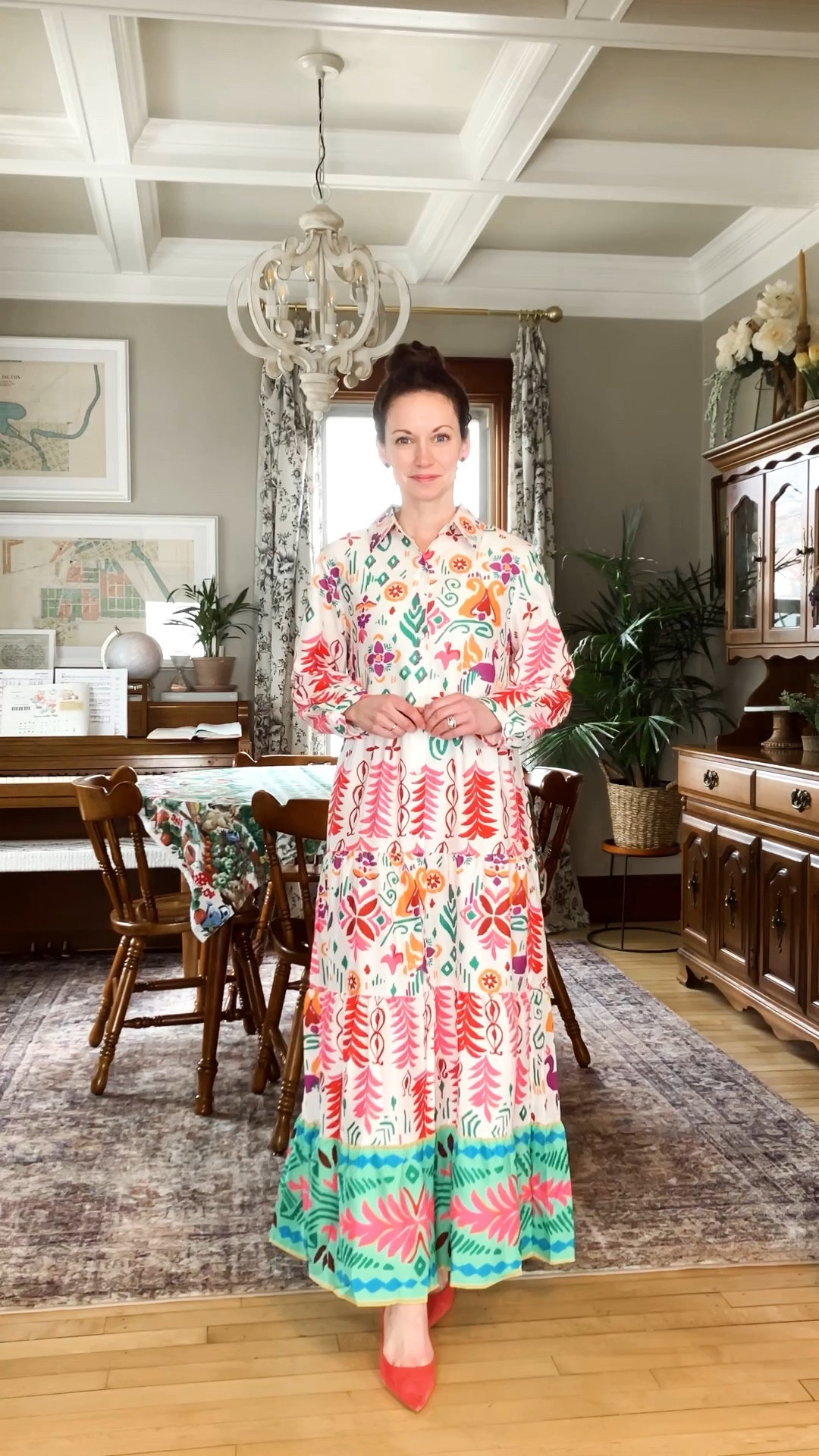 Easter dress!
Petite outfit. Spring dress. Colorful outfit. Modest outfit. 

#LTKOver40 #LTKSeasonal #LTKPetite