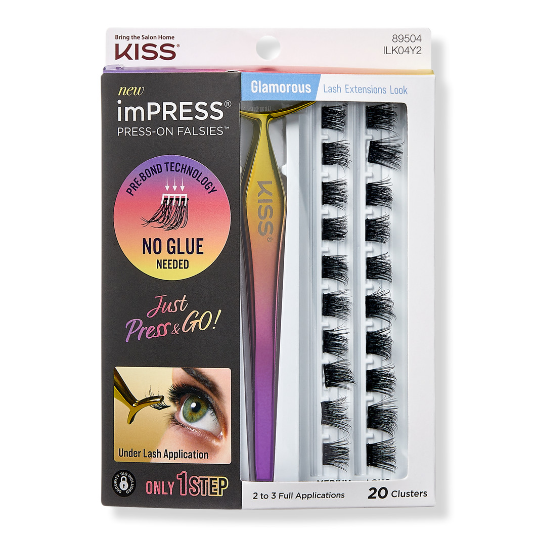 imPRESS Press-On Falsies Eyelash Clusters, Glamorous | Ulta