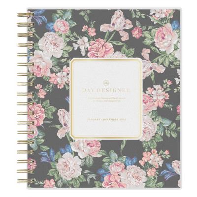 Day Designer 2025 Daily/Monthly Planner 10.16"x9.49" Wirebound Rose Garden | Target