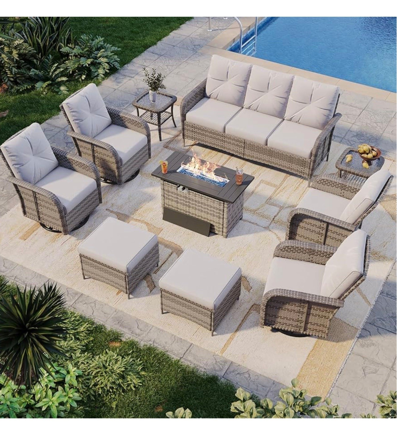 Full patio set for family summer fun!
Amazon home, patio furniture