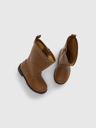 Toddler Faux-Leather Tall Boots | Gap (US)