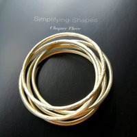 Brass Bangles Round Wire, Bridesmaid Gift, Textured Boho Set Of 3 Bronze Best Friend Curvy Stacking Bracelets | Etsy (US)