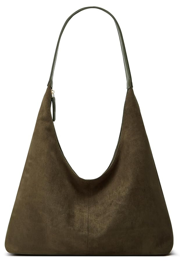 Trendy Suede Crescent Shoulder Bag Women Tote Bag Satchels Crossbody Purse Top-handle Travel Coll... | Amazon (US)