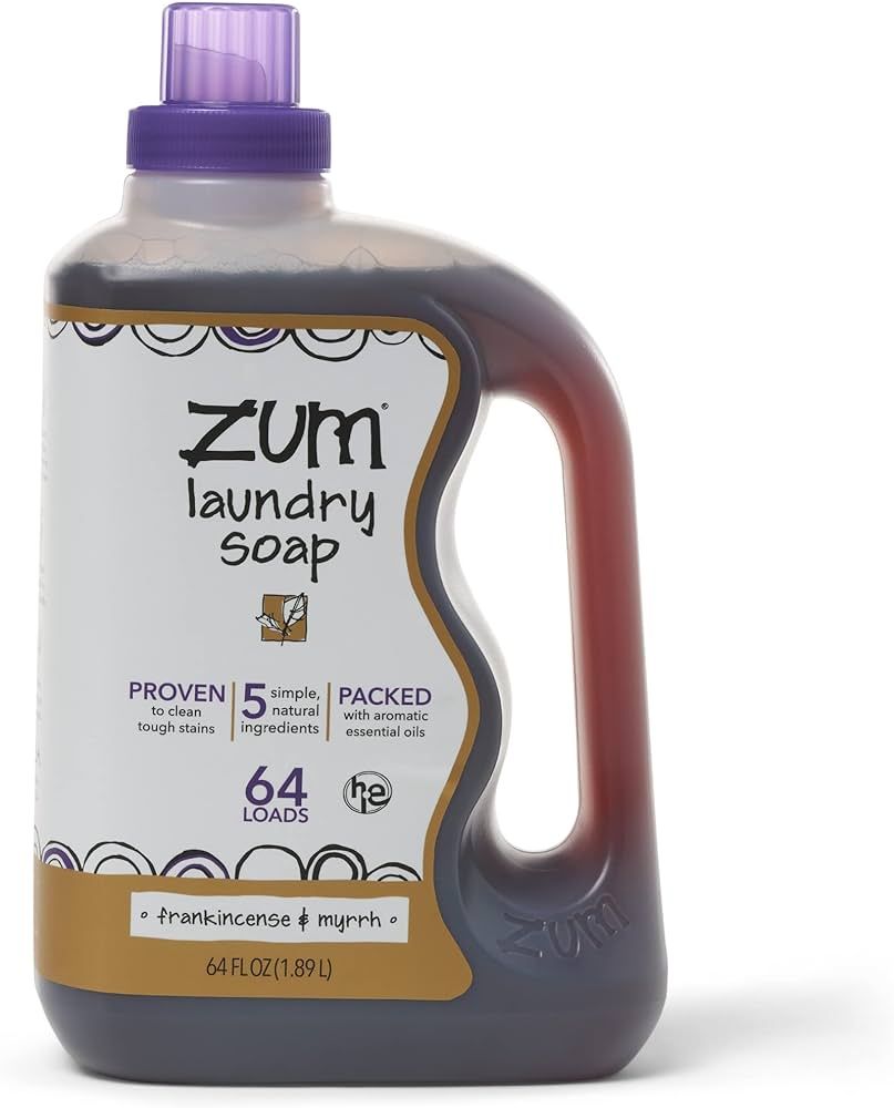 Indigo Wild Zum Clean Laundry Soap Frankincense Myrrh,64 fl oz | Amazon (US)