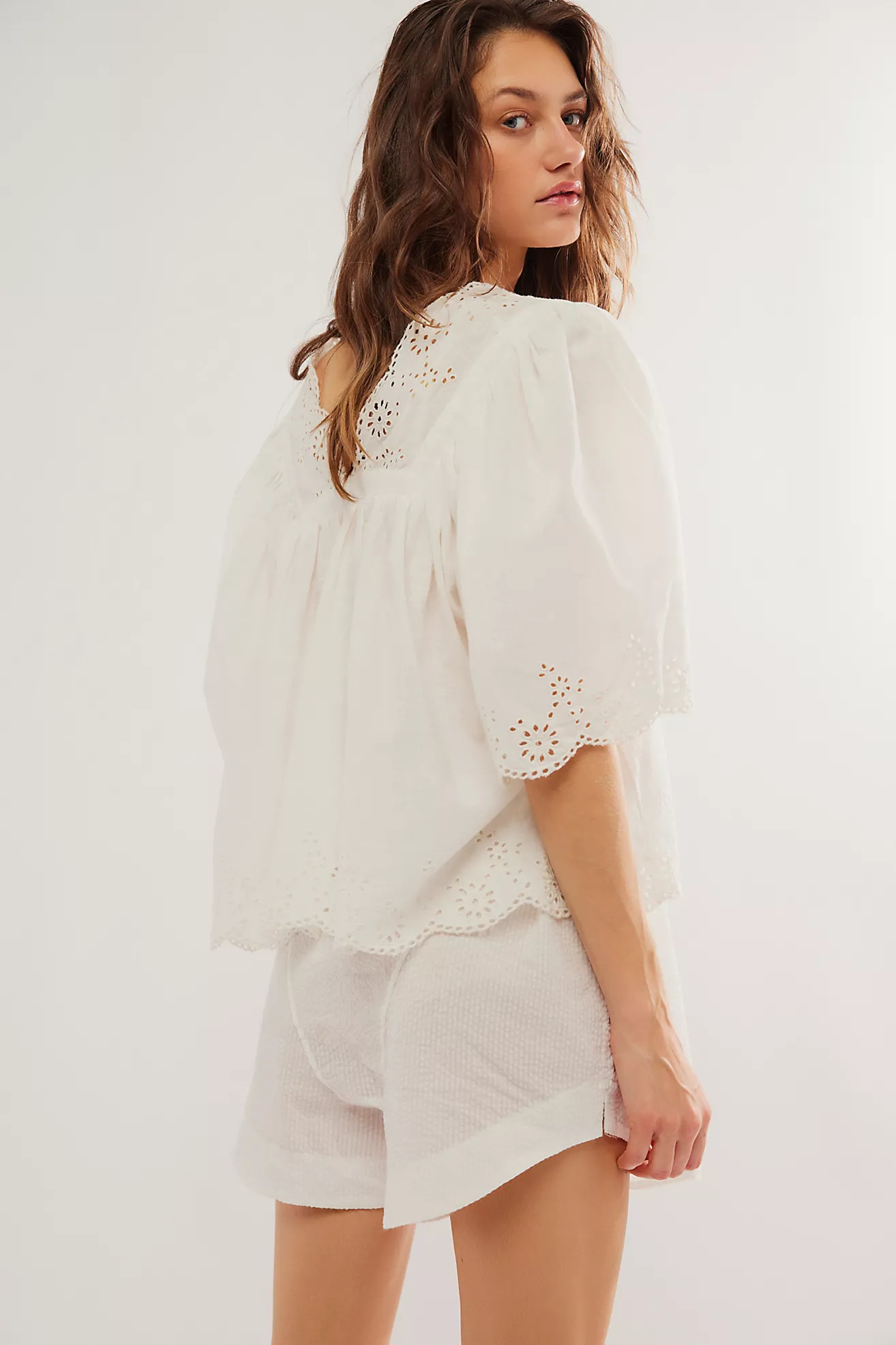 Costa Eyelet Top | Free People (Global - UK&FR Excluded)