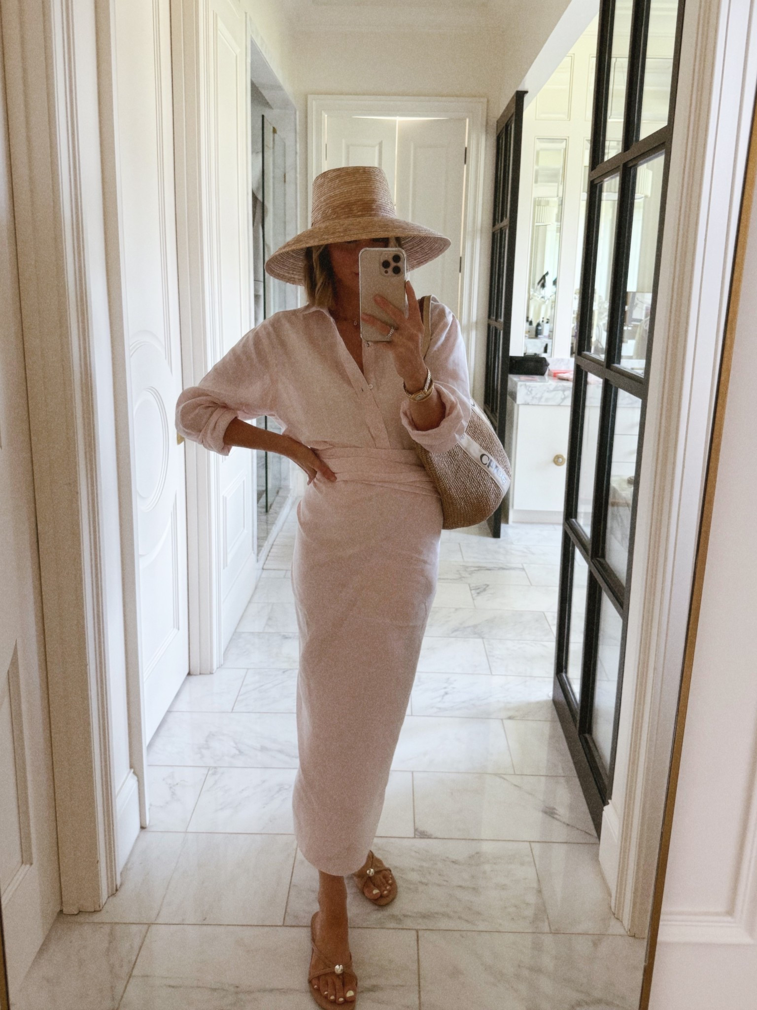 The cutest linen cover up shirt and matching pareo. 

#LTKSwim