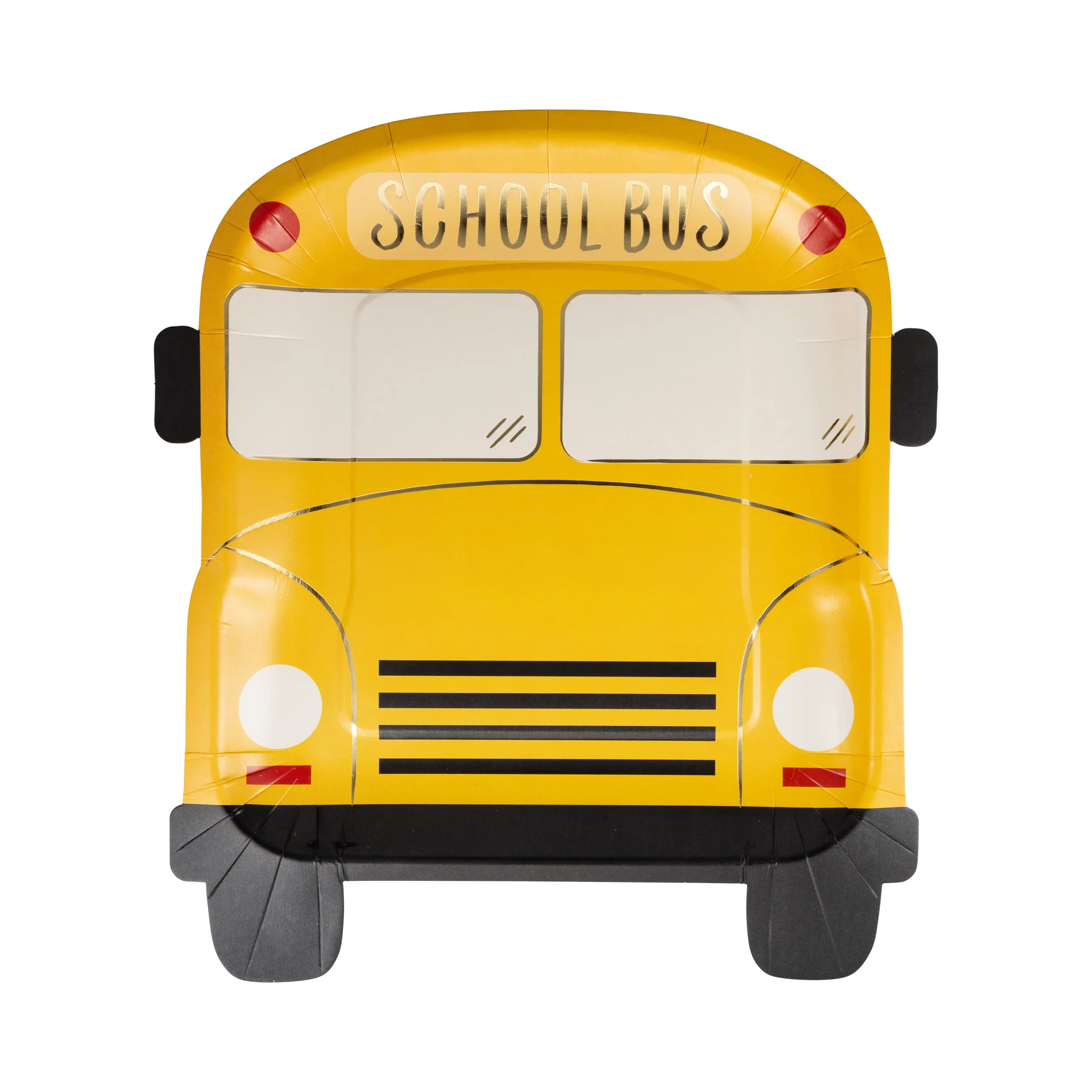 School Bus Shaped Paper Plate | My Mind's Eye
