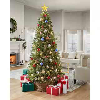 7.5 ft. Grand Duchess Twinkling Balsam Fir LED Pre-Lit Artificial Christmas Tree T27 | The Home Depot