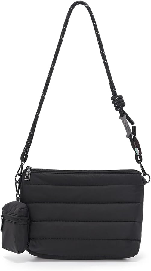 ACUARIO Crossbody Bags for Women - Puffy Tote Bag Purse for Work, Travel, Shoulder Handbag with S... | Amazon (US)