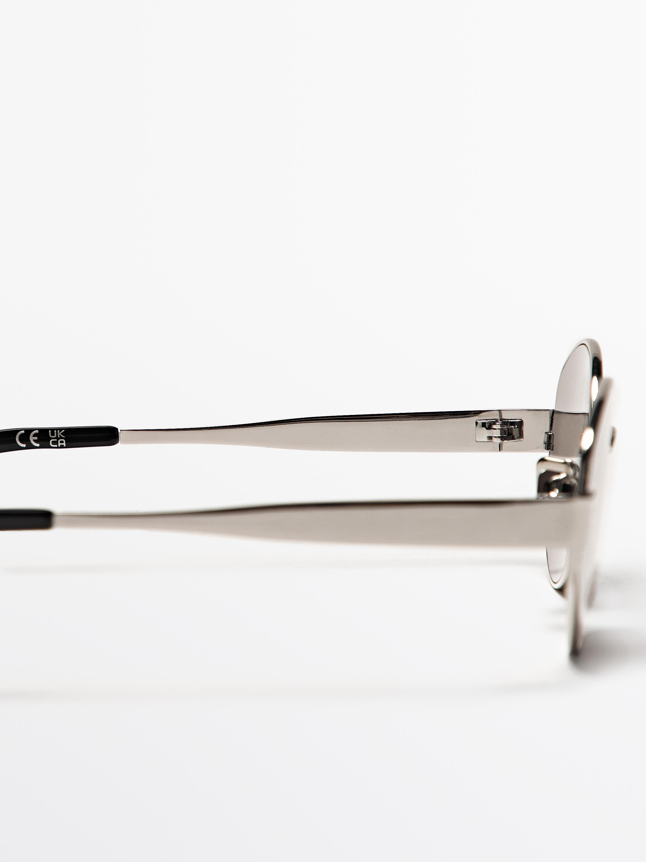 Oval metal sunglasses | Zara US