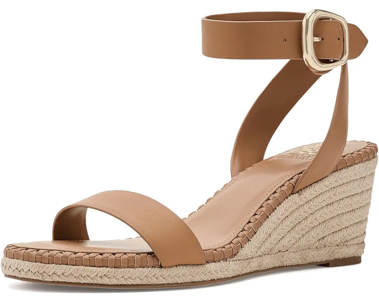 Women's Vince Camuto Fainel Ankle Strap Espadrille Wedge Sandals | Zappos.com