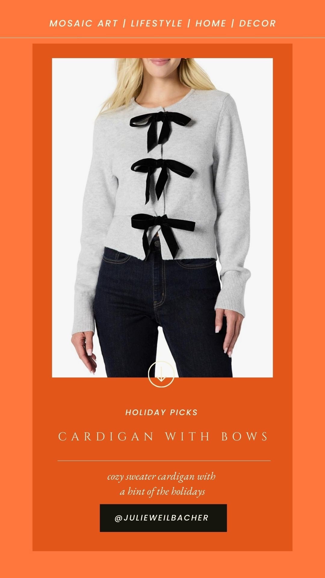 For those who like to dress with a subtle hint of the holidays. 🎀 This cozy cute sweater cardigan with bows brings just the right amount of festive vibes. Wear it alone or layer with a turtleneck. Comes in other colors too! 

#womenssweater #cardigan #cardiganwithbows #christmassweater #holidayoutfit #holidaysweater #amazon #warmchristmasoutfit #bowsweater #sweatercardigan #giftsforbestie

#LTKFindsUnder50 #LTKGiftGuide #LTKHoliday