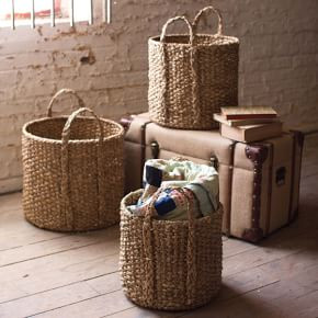 Braided Seagrass Baskets - Set of 3 | West Elm (US)