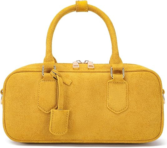 JOLLQUE Faux Suede Crossbody Bag for Women, Autumn Winter Handbags Purse, Fashion Small Designer ... | Amazon (US)