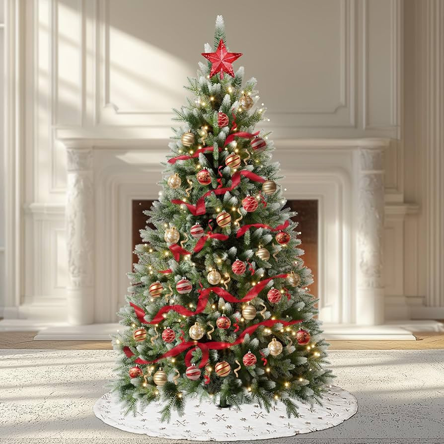 Soontrans Weihnachtsbaum mit Beleuchtung Wija, Künstlicher Weihnachtsbaum mit Lichterkette 450 W... | Amazon (DE)