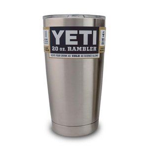 Yeti Coolers Rambler Tumbler, Silver, 20 oz | Amazon (US)