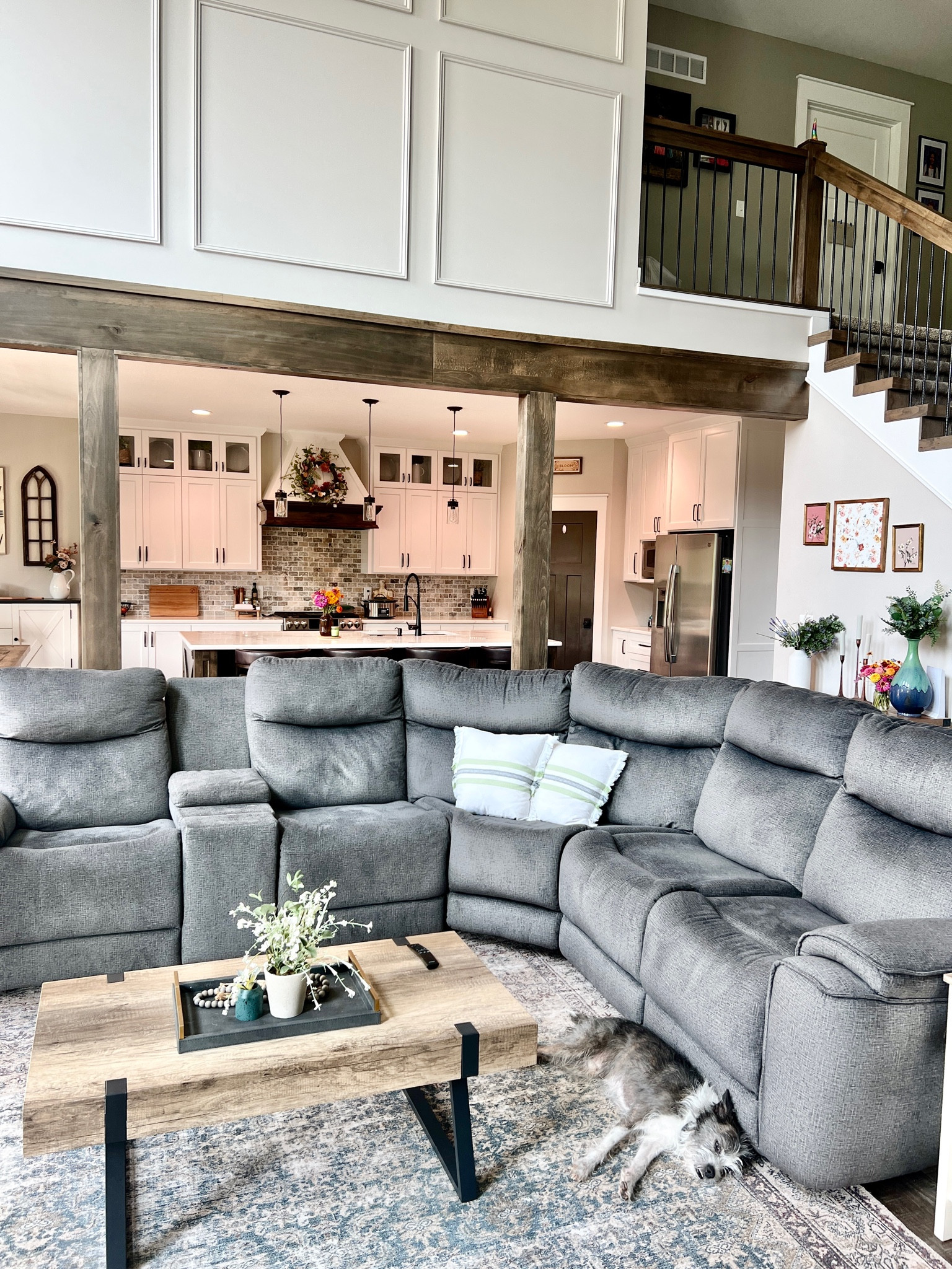 Living room view into the kitchen. Linking all the things in our home  

#LTKStyleTip #LTKHome