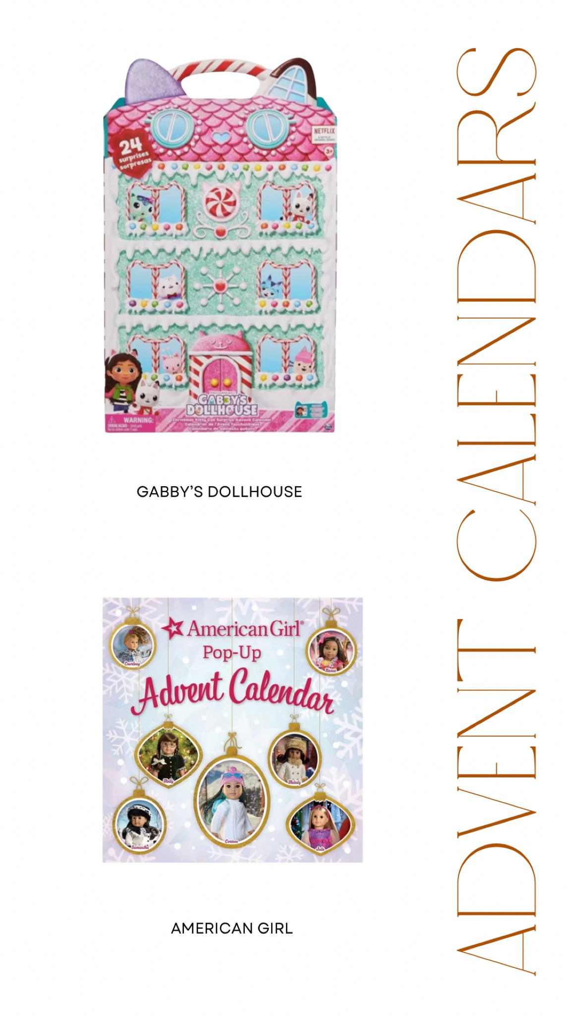 Counting down to Christmas, one day and one treat at a time! 🎄✨ Check out these festive advent calendars for the perfect holiday countdown! Perfect for any little one who loves American Girl or Gabby’s Dollhouse! 

#AdventCalendar #ChristmasCountdown #HolidayTraditions
 #LTKHoliday

#LTKKids #LTKSeasonal
