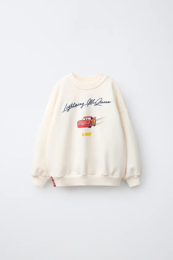 CARS LIGHTNING MCQUEEN \u00a9 DISNEY/PIXAR PRINT SWEATSHIRT | Zara US