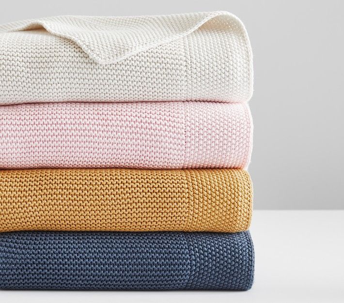 Sweater Knit Baby Blanket | Pottery Barn Kids