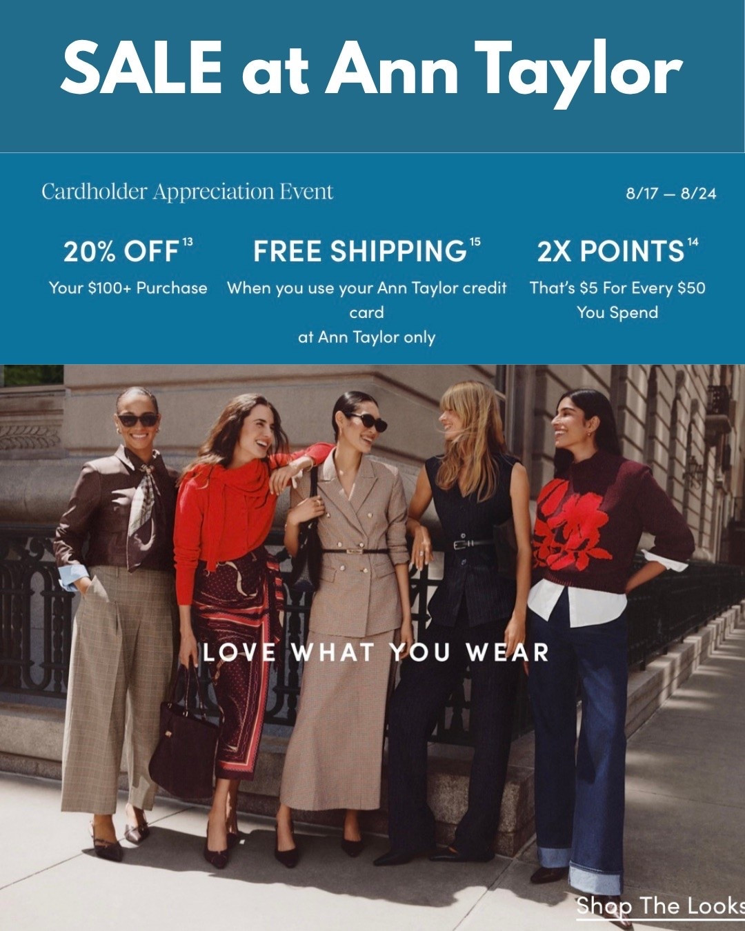 SALE at Ann Taylor!! Not a Cardholder?? Score 25% OFF your Purchases ‼️ They sell Petite Sizes too….

#LTKSaleAlert #LTKPetite #LTKOver40

https://liketk.it/6lfe3