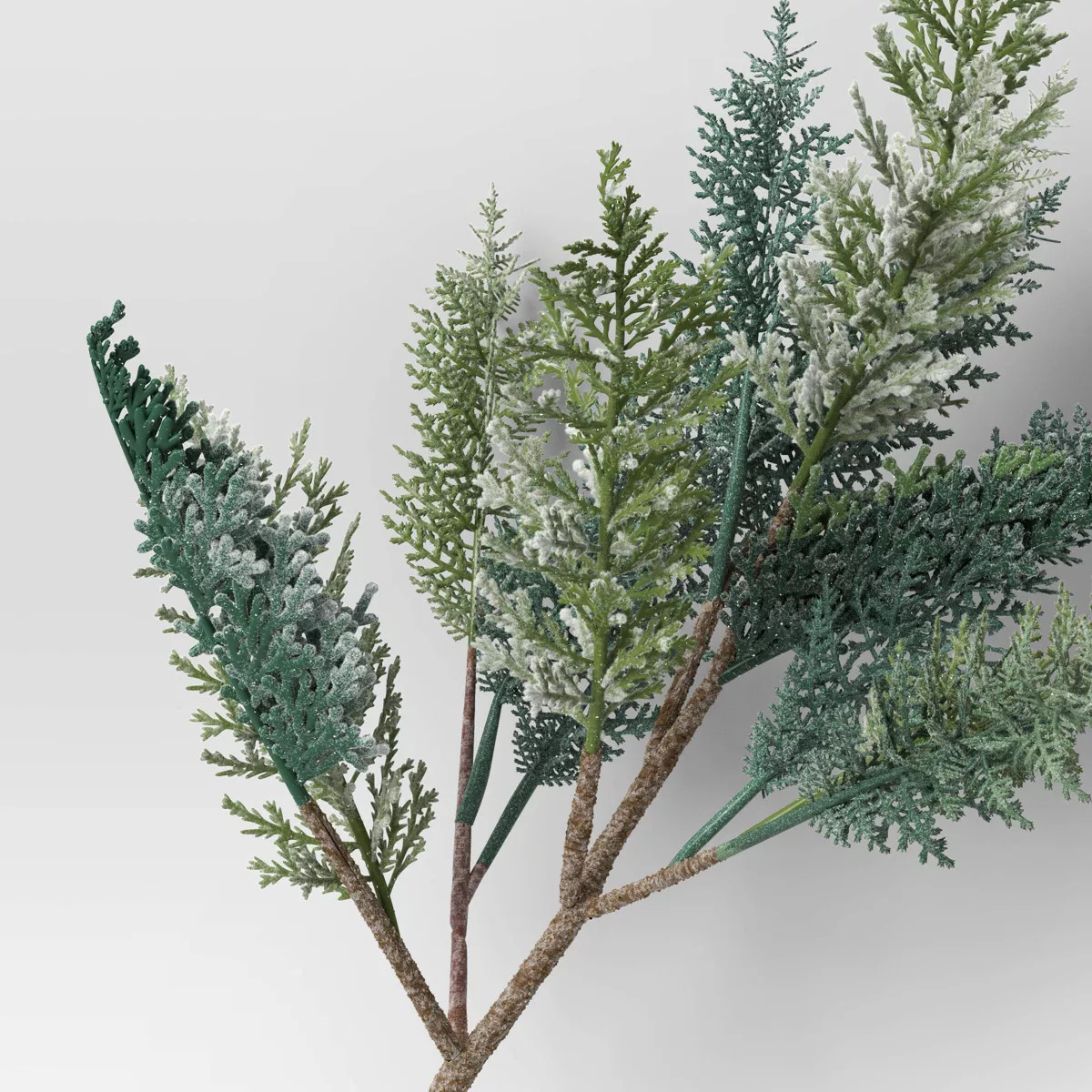 Christmas Snowy Flocked Artificial Pine Stem - Threshold™ | Target