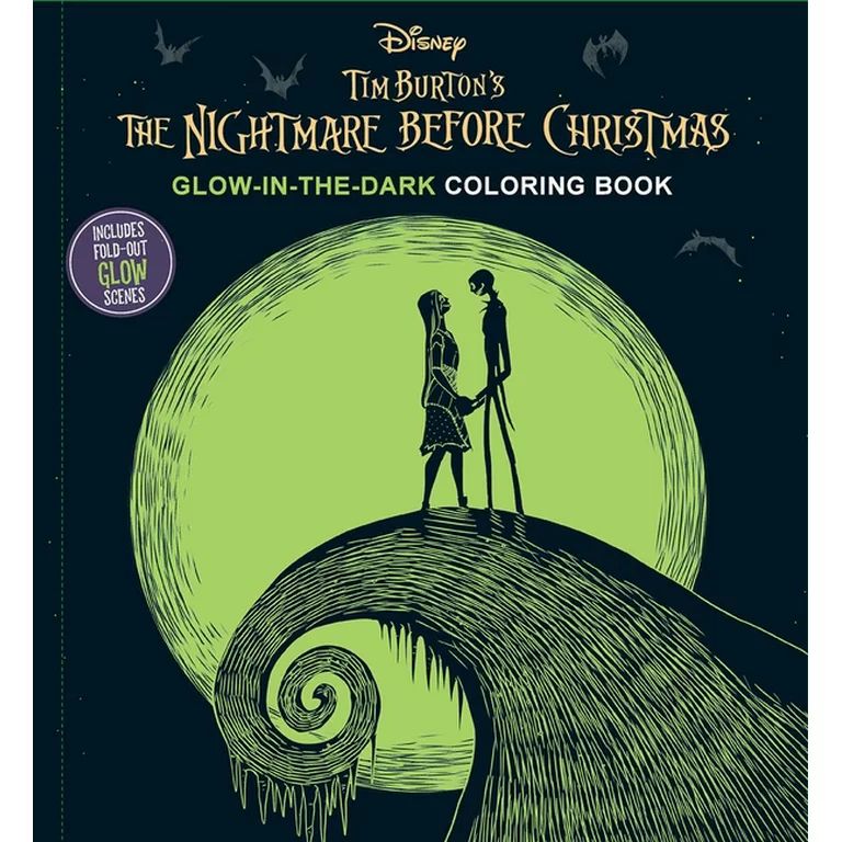 Disney: Tim Burton's the Nightmare Before Christmas Glow-In-The-Dark Coloring Book (Paperback) | Walmart (US)