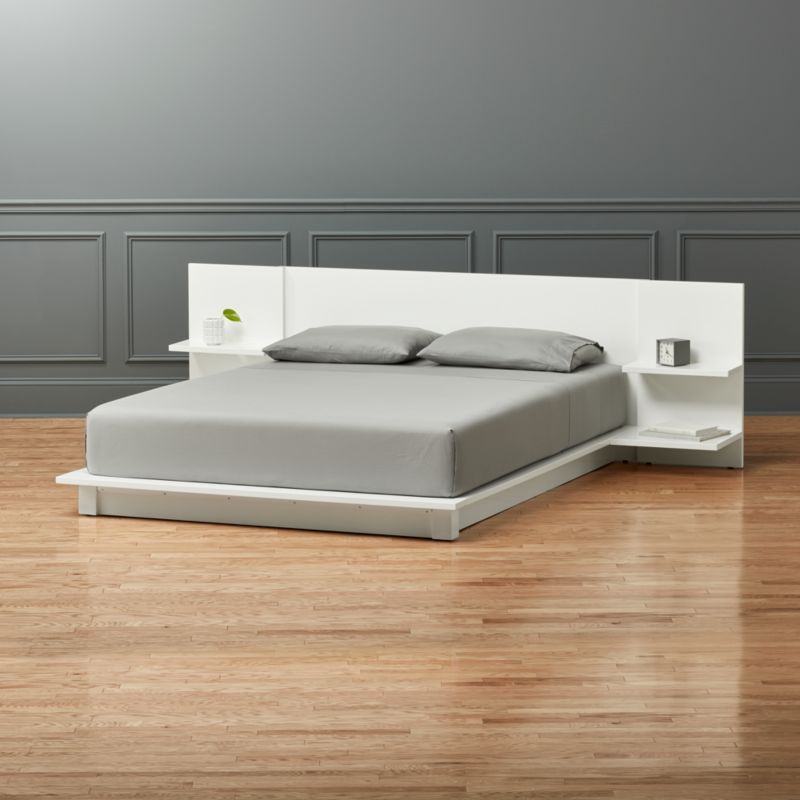 andes white storage bed | CB2 | CB2