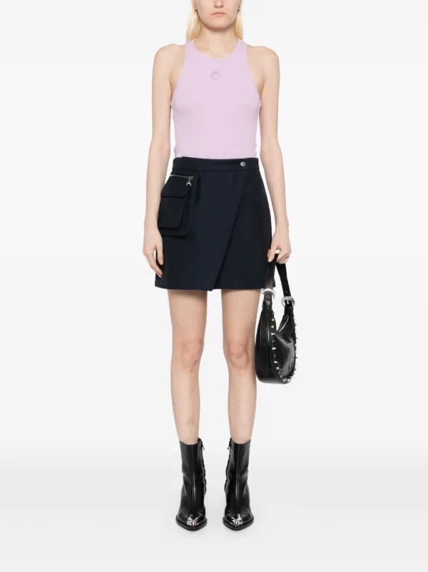 Marine Serre moon-logo Tank Top | Purple | FARFETCH | Farfetch Global