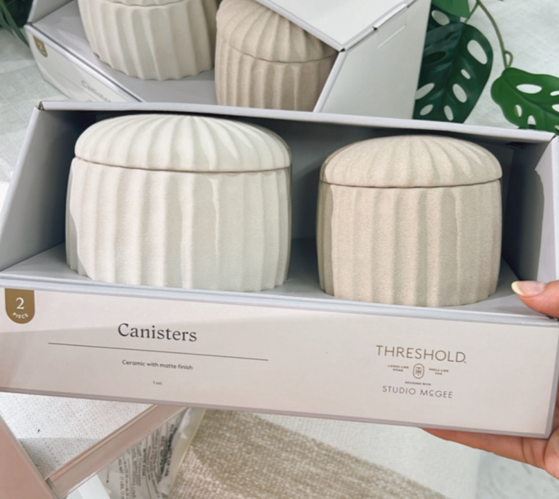Obsessed with these ceramic canisters! 

Target, ceramic canisters, home finds, target finds 

#LTKHome