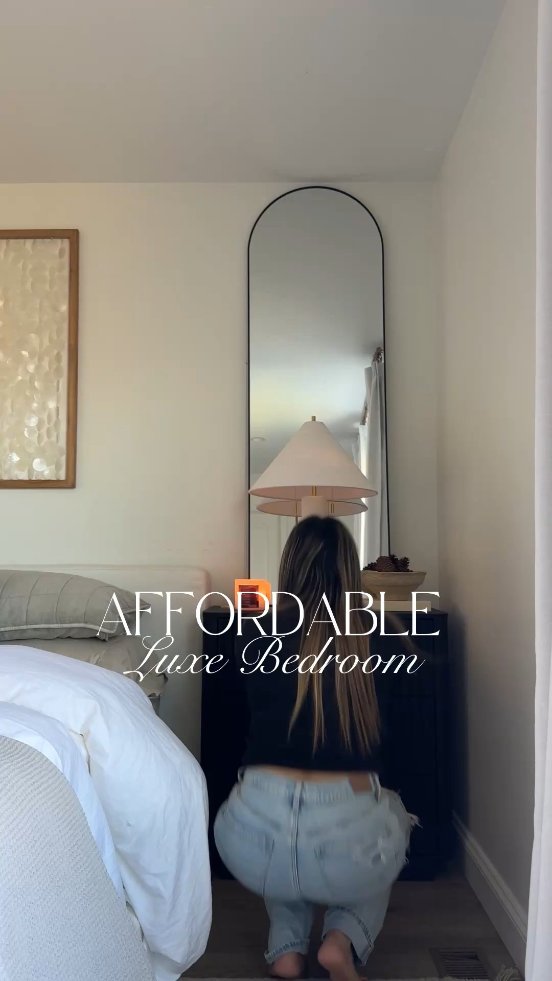 Luxe Bedroom 
Comment “link43” for a link sent directly to you via dm. 

Ive had these oversized nightstands for approximately a year and i absolutely love the design, extra storage and height. They are Designer Inspired and super affordable. My duvet set is under $30 and i have one in all of my kids bedrooms 

#LTKHome