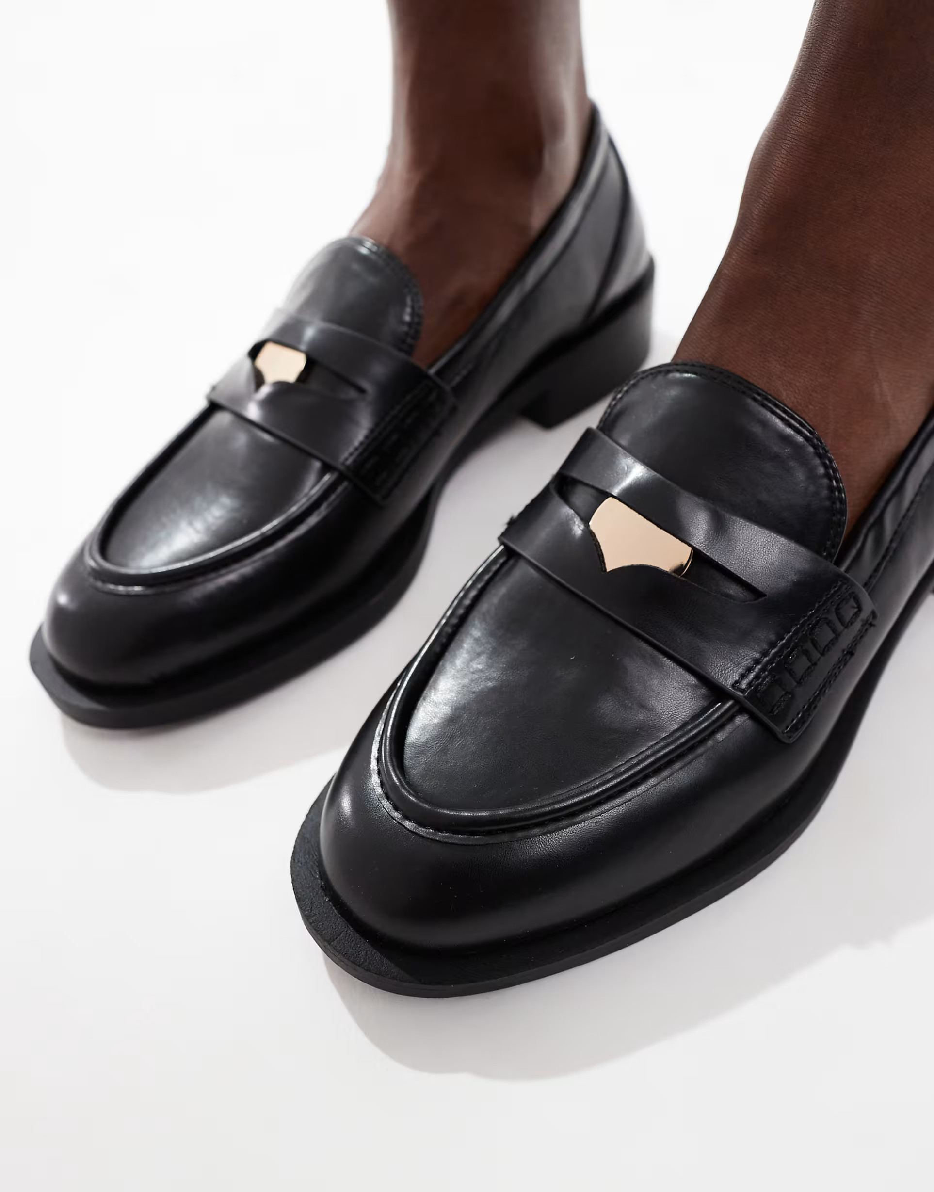 RAID Nonnie penny loafers in black | ASOS | ASOS (Global)