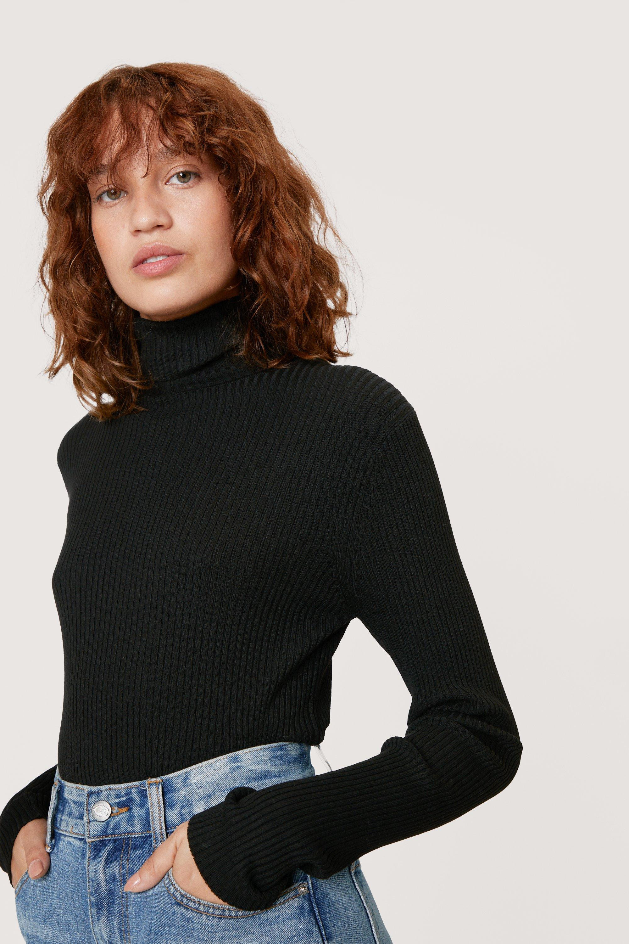 Ribbed Knit Turtleneck Sweater | Nasty Gal (US)