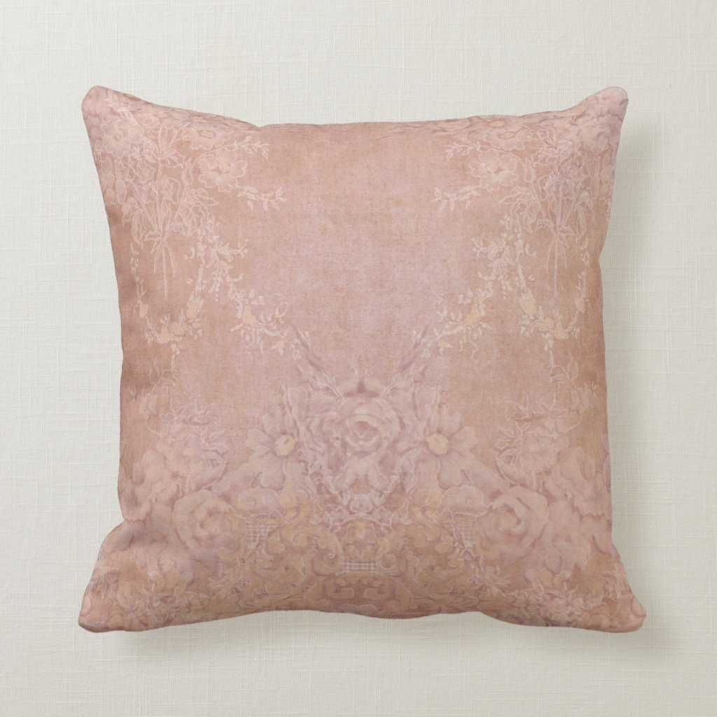 Elegant Vintage Floral Dusty Pink Painted Flowers | Zazzle