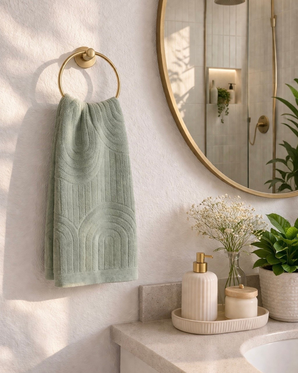 There is just something about the color green that makes me think of spring 🌿 

amazon find, amazon must have, green bath towels, green hand towels, bathroom towel set, soft cotton towels, luxury bathroom decor, spa bathroom vibe, home towel upgrade, bathroom essentials set

#LTKHome #LTKSaleAlert #LTKSeasonal
