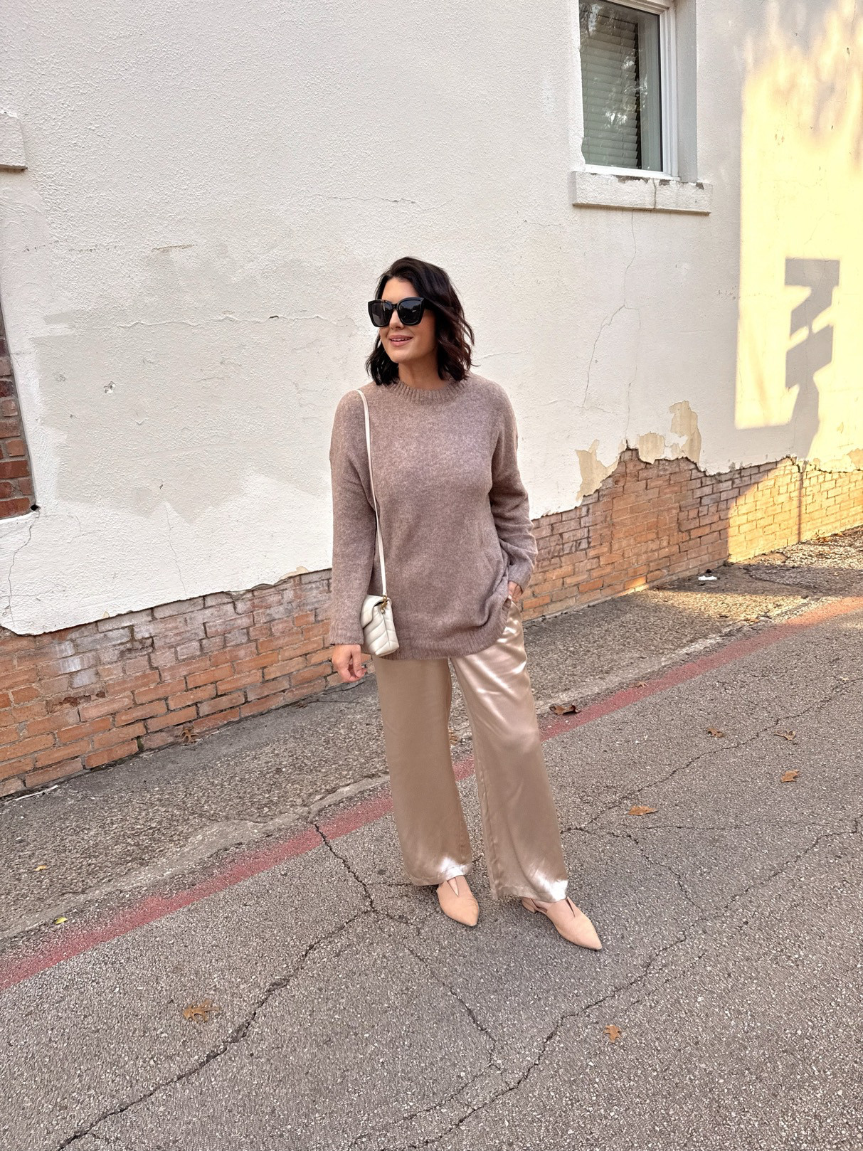 One of my favorite looks for the holiday seson! And my sweater + pants are both under $100! The sweater is from Amazon and the pants are Quince, but I've linked some extra pants too in case those are sold out! 

 #LTKHoliday #LTKFindsUnder100