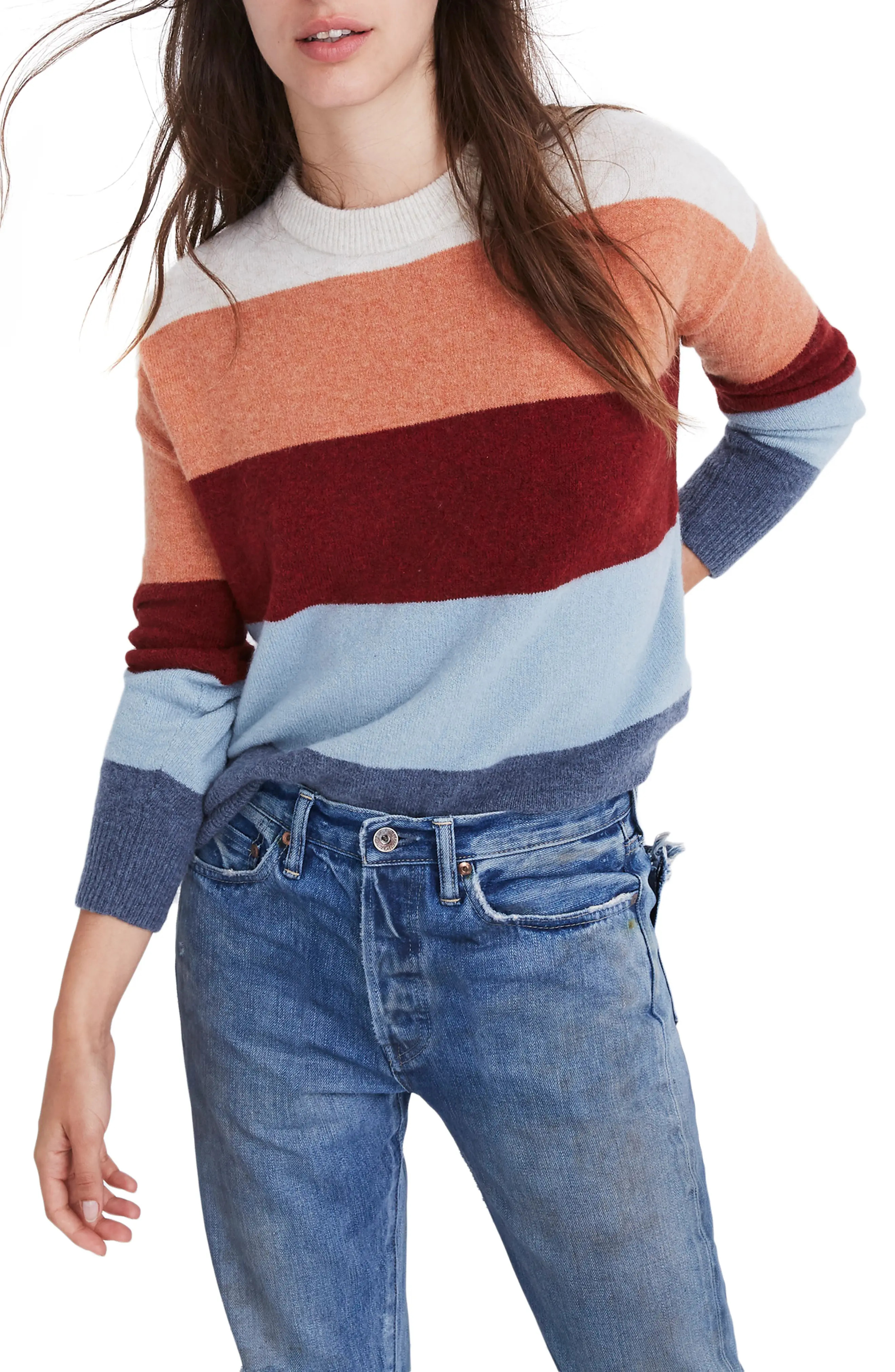 Madewell Crofton Stripe Pullover Sweater at Nordstrom Rack | Nordstrom Rack
