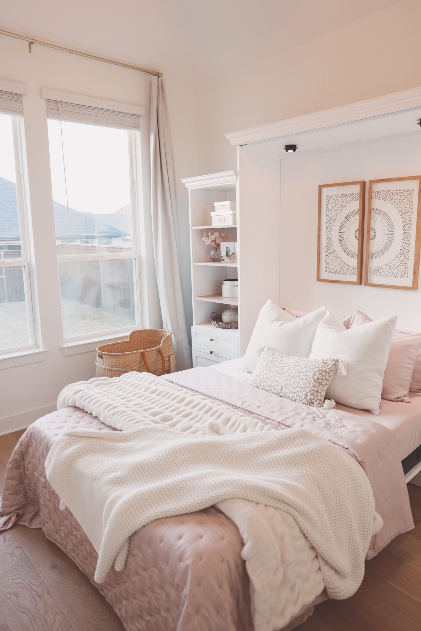 The Murphy bed is ready for my sister and her new baby to stay here soon 😍 this new bamboo sheet set + quilt from Quince are gorgeous and so cozy!! 

@onequince #quincepartner

#LTKHome #LTKSaleAlert #LTKFindsUnder100