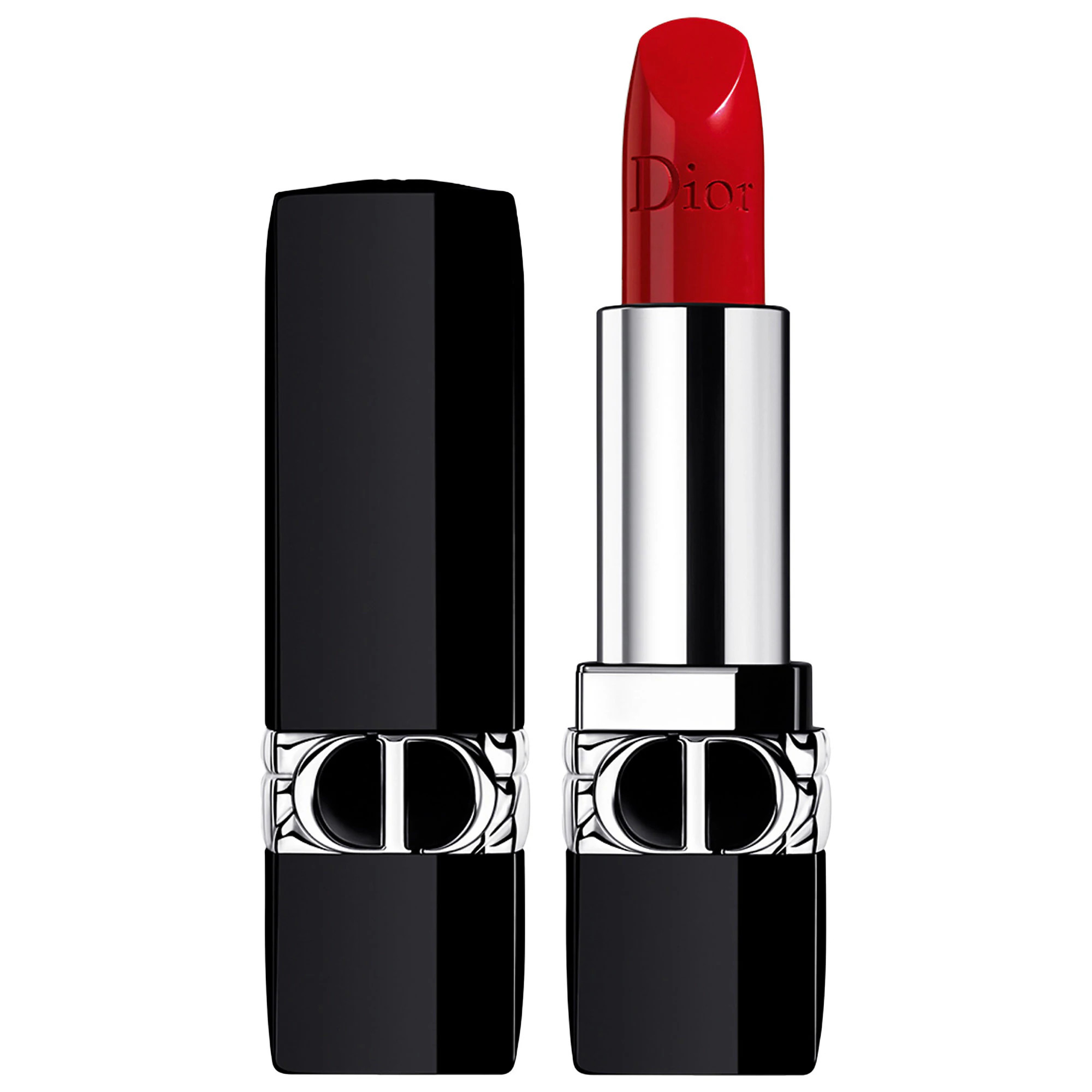Rouge Dior Refillable Lipstick 999 Satin 0.12 oz/ 3.5 g | Sephora (US)