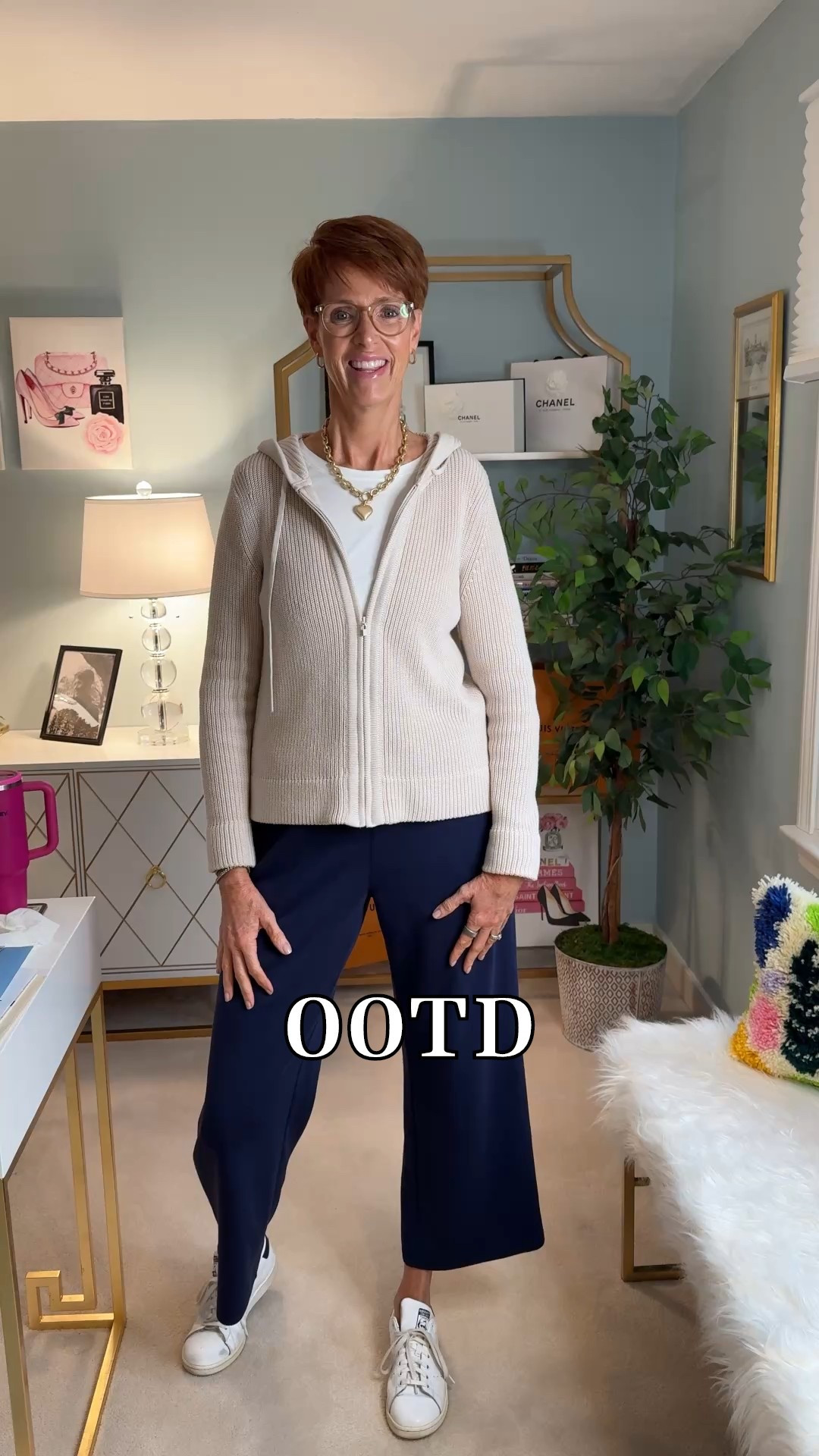 OOTD 
Sizing for this video : 

Amazon white tee size medium
Amazon blue pants size large
Pura Cashmere hooded sweater size small

Casual ootd, travel ootd, travel style, running errands, timeless style, easy outfit, closet staples, how to elevate your basics 

Hi friend! 👋 Thanks for your support! I’m so glad you’re here!
If you're tall, over 40, or just tired of fashion that doesn’t fit your life, you’re in the right place. I share classic, elevated outfit formulas that actually work on tall women (I’m 6’1” for reference!) and help you feel confident getting dressed again.
I am your resource for timeless, elevated fashion for women over 40 (and tall women)
Age: 55
Height: 6’1”
Tops: S/M
Bottoms: 8/10
Dresses: 8/M
Over 50 fashion, tall fashion, workwear, everyday outfits, timeless outfits, Classic Outfits

#LTKFindsUnder100 #LTKSummerEdit #LTKSeasonal