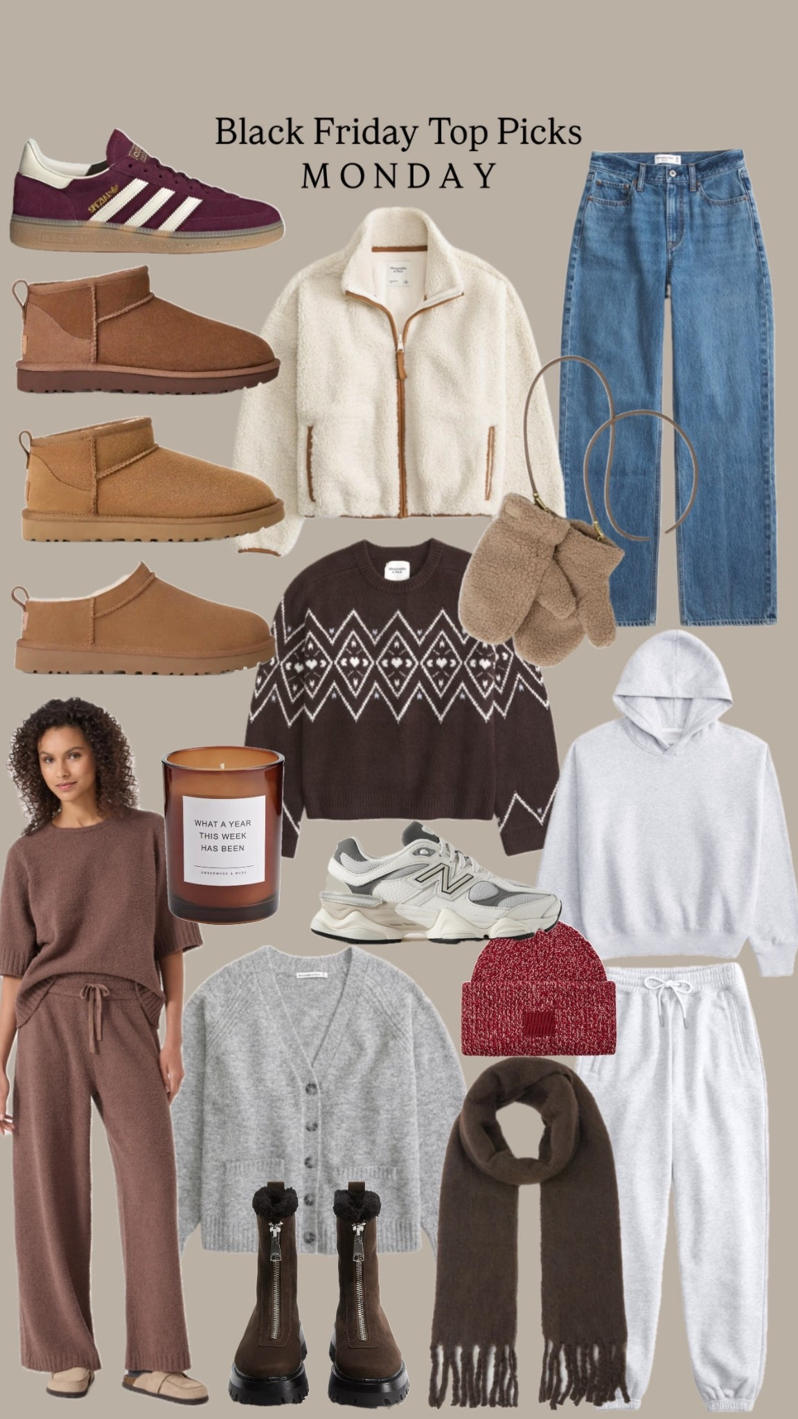 Black Friday top picks.

Cosy / loungewear / gift idea / jeans / fleece jacket / Ugg / adidas special burgundy / new balance / cardigan 

#LTKCyberWeek #LTKgiftguide #LTKsale