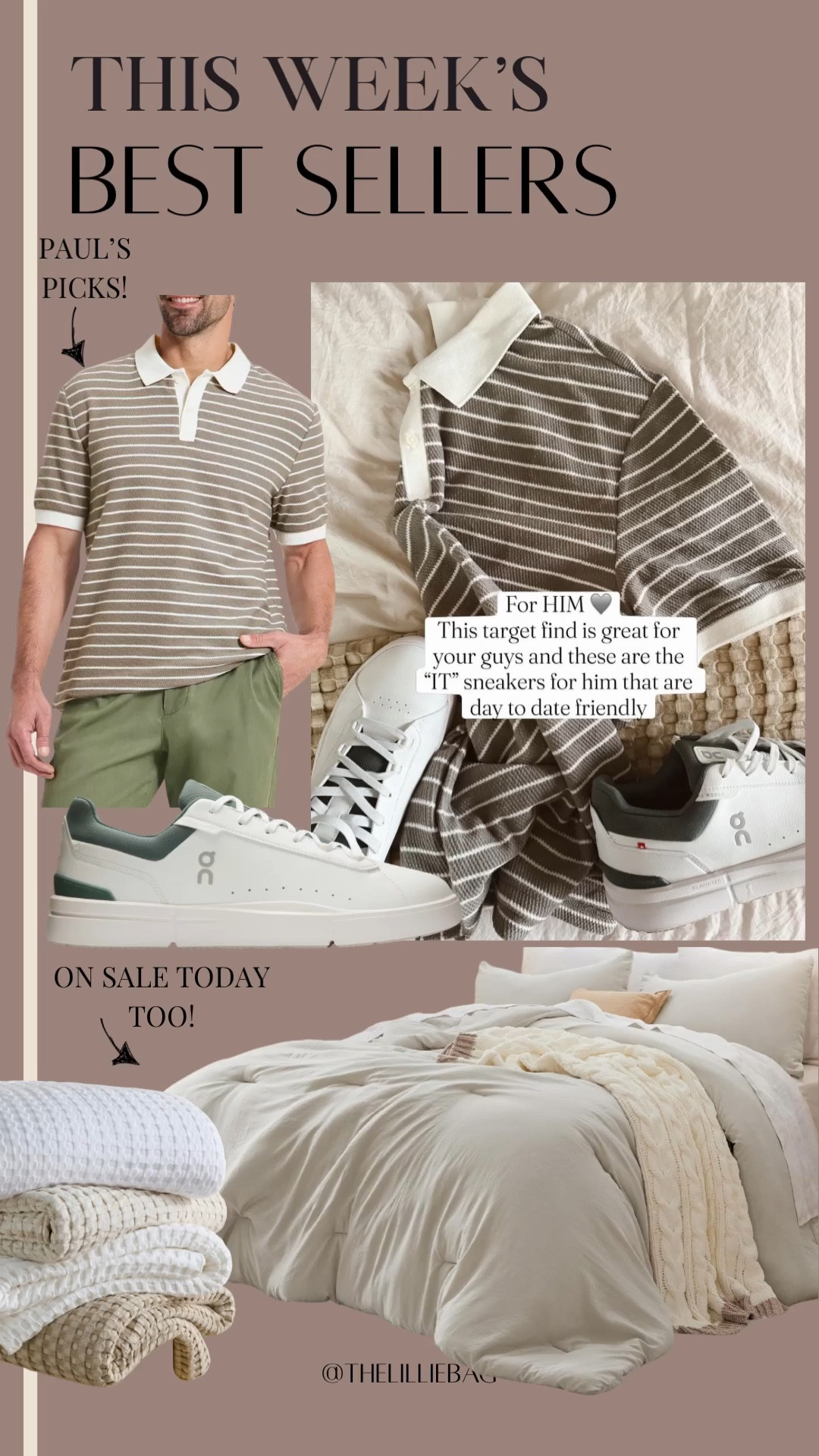 Best sellers! Paul’s picks and I got a lot for questions on my bedding. On sale today too! 

Men’s. Mens spring break. Shoes. Spring outfit. Bedding. Bedroom. 

#LTKHome #LTKMens #LTKTravel