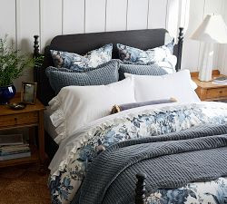 Linden Floral Reversible Duvet Cover | Pottery Barn (US)