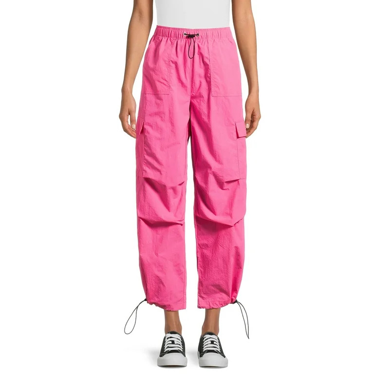 No Boundaries Juniors’ Parachute Pants, Sizes XS-XXXL, 29.5" Inseam | Walmart (US)